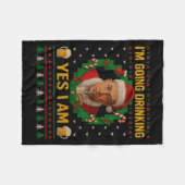 I’m Going Drinking Yes I Am Christmas Beer Holiday Fleece Deken (Voorkant (Horizontaal))