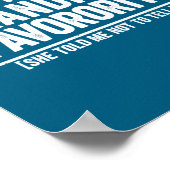 I M Grandma S Favorite Funny Cute Granhild Gift  Poster (Hoek)