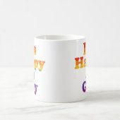 “I’m Happy & Gay” Mug – Bold Pride Coffee Cup  Koffiemok (Center)