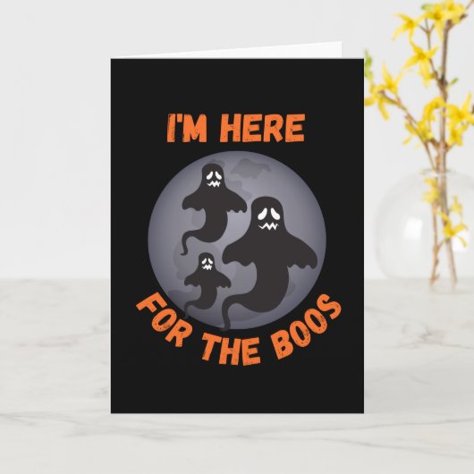 I' m here for the boos kaart (Gele Bloem)