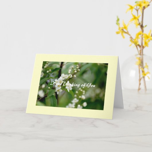 I ` m het Denken aan u Kaart (Gele Bloem)