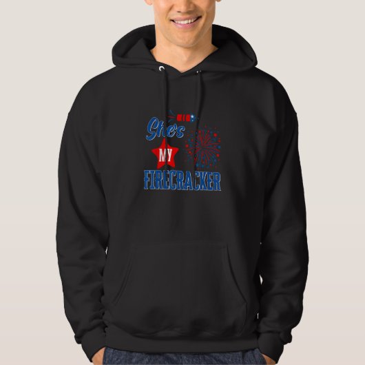 I m His Sparkler His And Her 4th Of July Matching  Hoodie (Voorkant)