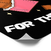 I’m Just Here For The Candy Funny Chocolate Bar Lo Poster (Hoek)