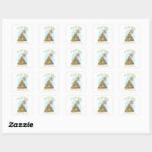 I’m Just Here for the Chocolate Eggs – Funny Easte Vierkante Sticker (Vel)