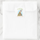 I’m Just Here for the Chocolate Eggs – Funny Easte Vierkante Sticker (Tas)