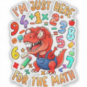 I’m Just Here for the Math Funny Maths Sticker UK (Voorkant)