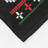 I’m Just Here For The Snacks Raccoon Christmas Ugl Fleece Deken (Hoek)