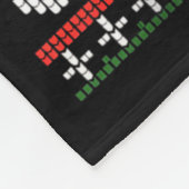 I’m Just Here For The Snacks Raccoon Christmas Ugl Fleece Deken (Hoek)