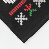 I’m Just Here For The Snacks Raccoon Christmas Ugl Fleece Deken (Hoek)