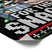 I’m Just Here For The Snacks Raccoon Christmas Ugl Poster (Hoek)