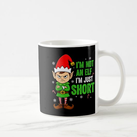 I’m Just Short Funny Elf Christmas Koffiemok (Rechts)