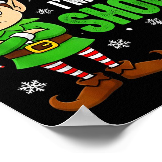 I’m Just Short Funny Elf Christmas  Poster (Hoek)