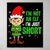 I’m Just Short Funny Elf Christmas  Poster (Voorkant)