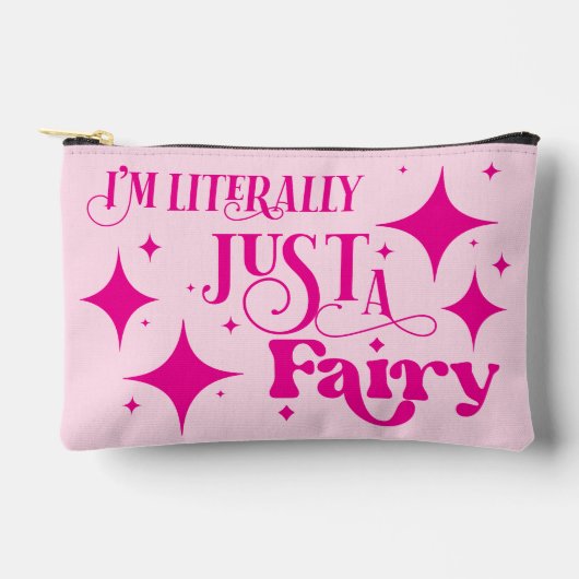 I’m Literally Just a Fairy Pink Typography  Etui (Voorkant)