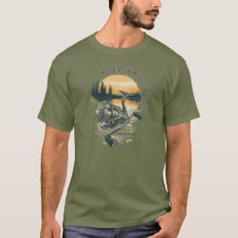 I’m Living in My Reel World | Fishing lake  T-shirt