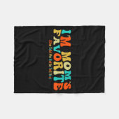 I’m Mom’s Favorite Funny For Sons And Daughters  Fleece Deken (Voorkant (Horizontaal))