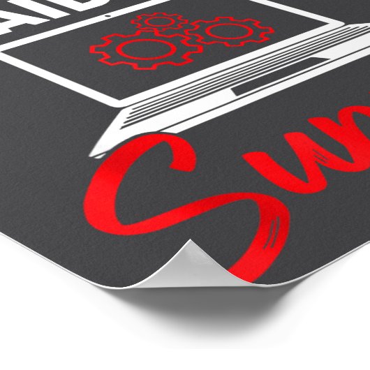 I’m My Family’s Unpaid Tech Supr, Computer Nerd Poster (Hoek)