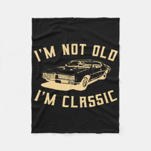 I&#; m Niet Oud I &#; m Clic Vintage Car Lover Des Fleece Deken
