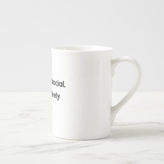 I’m Not Antisocial — I’m Selectively Social | Funn Porselein Kop (Rechts)