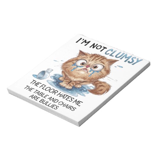 I’m Not Clumsy Notitieblok (Linkerzijde)