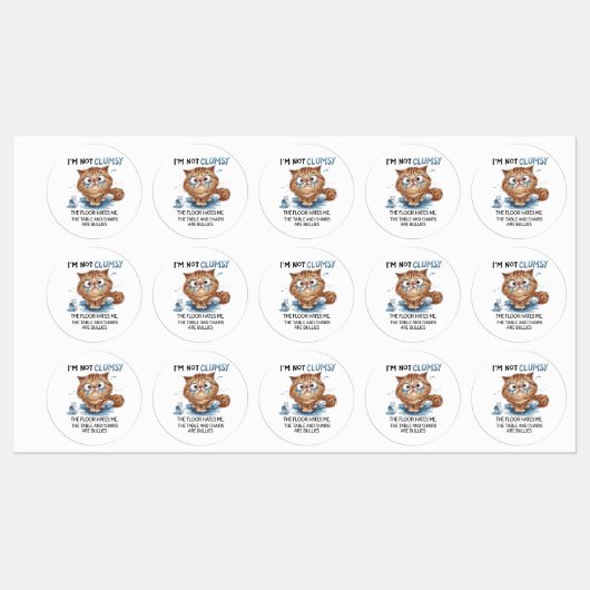 I’m Not Clumsy,  The Floor Hates Me,  Labels (Vel)