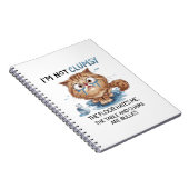 I’m Not Clumsy the Flor Hates Me  Notitieboek (Rechterzijde)