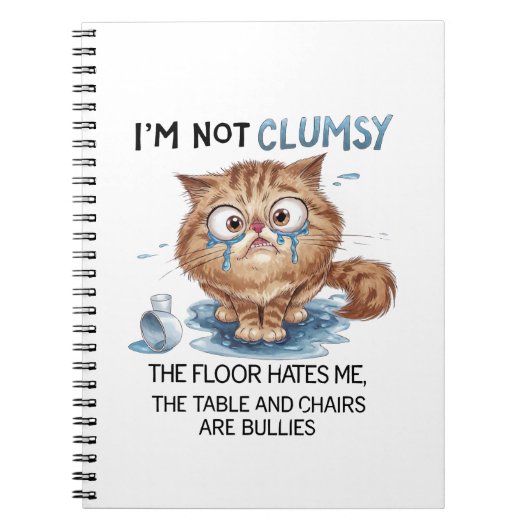 I’m Not Clumsy the Flor Hates Me  Notitieboek (Voorkant)