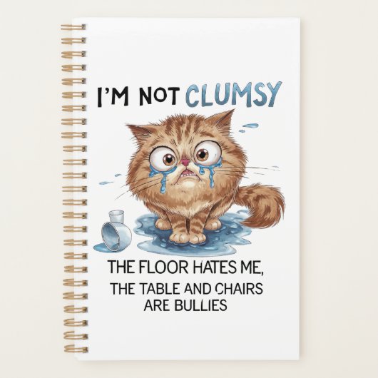 I’m Not Clumsy the Flor Hates Me  Planner (Voorkant)