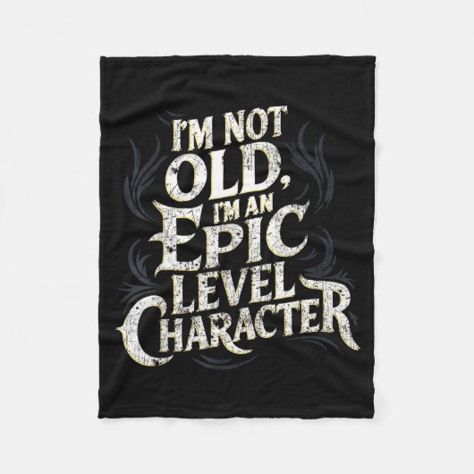 I’m Not Old I’m An Ec Level Character Funny Gamer  Fleece Deken (Voorkant)