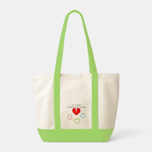 I`m Not Single, I`m Independently Romantic impulse Tote Bag (Achterkant)