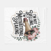 I’m Not Yelling, I’m Motivational Speaking Fleece Deken (Voorkant (Horizontaal))