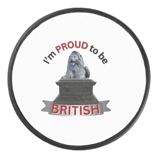 I’m Proud to be British  Hockey Puck (Voorkant)