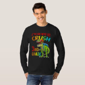 I m Ready To Crush 3rd Grade Dinosaur Back To Scho T-shirt (Voorkant volledig)