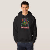 I m Ready To Crush 3rd Grade Dinosaur Rex Back To Hoodie (Voorkant volledig)