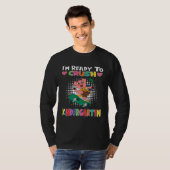 I m Ready To Crush Kindergarten Skateboarding Pig T-shirt (Voorkant volledig)