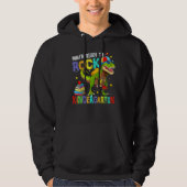 I m Ready To Rock Kindergarten Cool Dino Boys Back Hoodie (Voorkant)