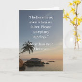 I’m Sorry Relationship Card | Elegant Apology Kaart (Gele Bloem)