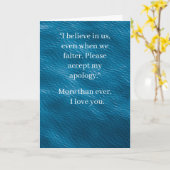 I’m Sorry Relationship Card | Elegant Apology Kaart (Gele Bloem)