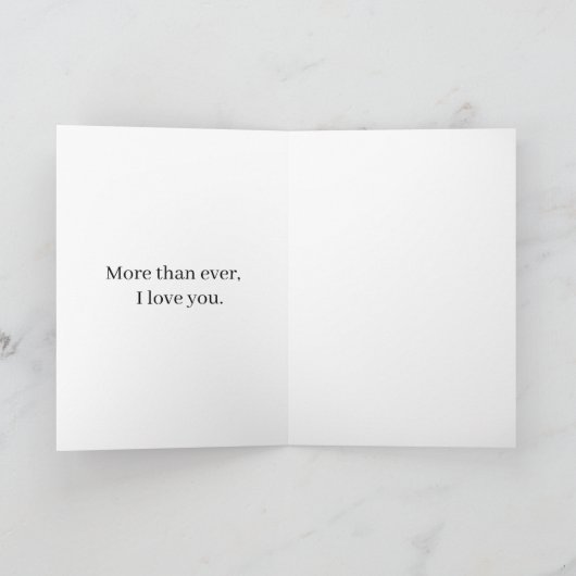 I’m Sorry Relationship Card | Elegant Apology Kaart (Binnen)