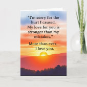 I’m Sorry Relationship Card Kaart (Voorkant)