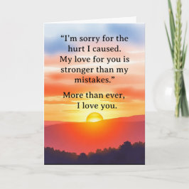 I’m Sorry Relationship Card Kaart