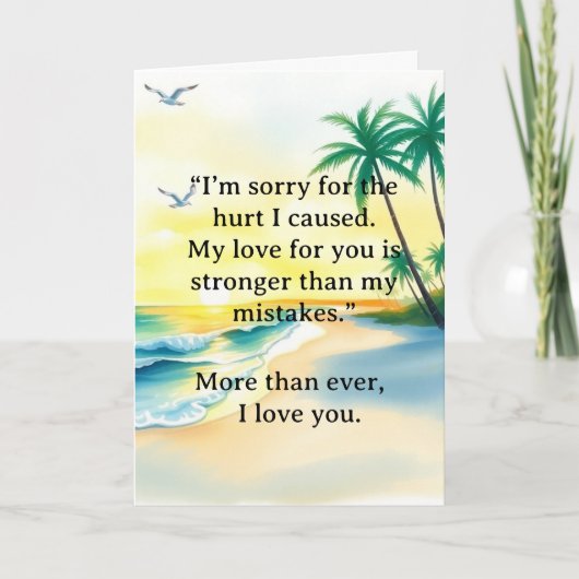I’m Sorry Relationship Card Kaart (Voorkant)