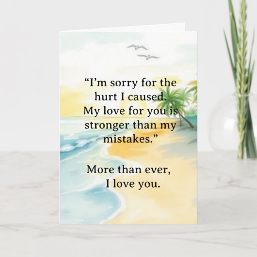 I’m Sorry Relationship Card Kaart (Voorkant)