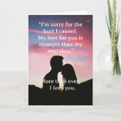 I’m Sorry Relationship Card Kaart (Voorkant)