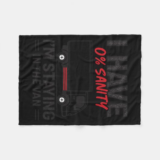 I’m Staying In The Van Funny Phasmophobia Gamer Me Fleece Deken (Voorkant (Horizontaal))