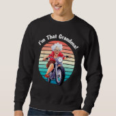 I m That Grandma Motorcycle Cool Fun 5 Trui (Voorkant)
