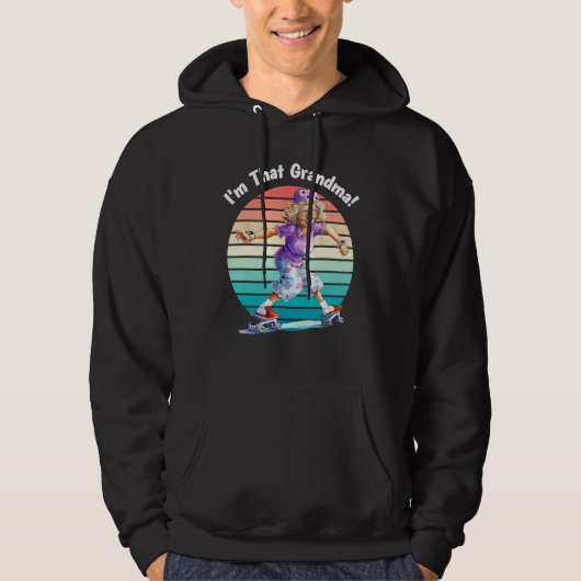 I m That Grandma Motorcycle Cool Fun Hoodie (Voorkant)