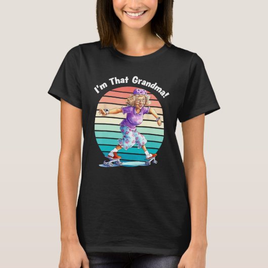 I m That Grandma Motorcycle Cool Fun T-shirt (Voorkant)