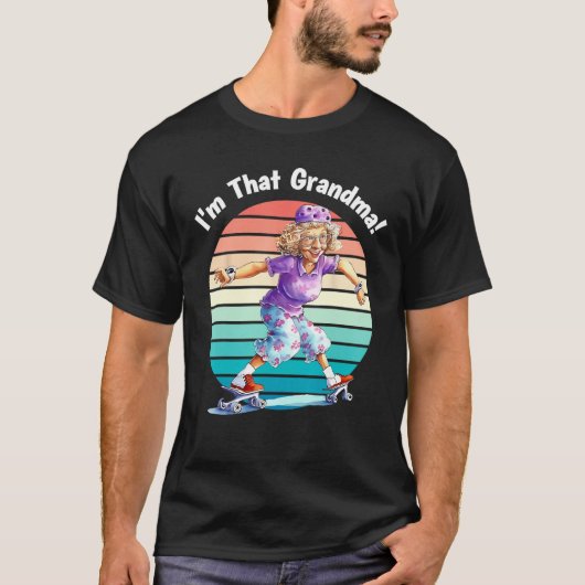 I m That Grandma Motorcycle Cool Fun T-shirt (Voorkant)