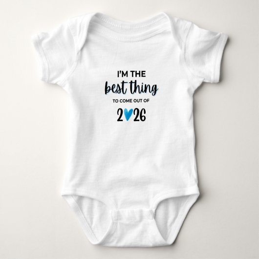 I’m The Best Thing To Come Out Of 2026 Baby Bodysu Romper (Voorkant)
